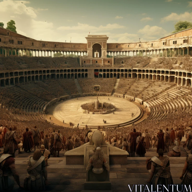Ancient Rome Theatre Concept Art - A Glimpse into the Past AI Image