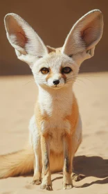 Fennec Fox with Large Ears