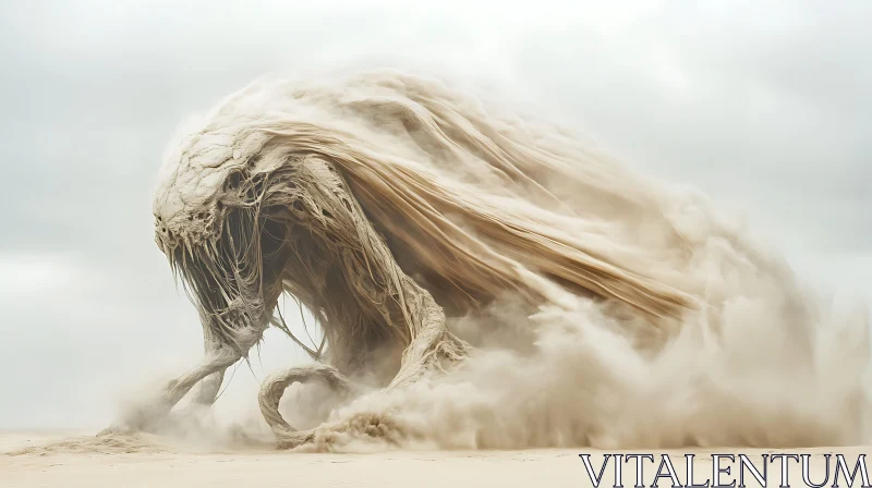 AI ART Surreal Desert Sand Monster