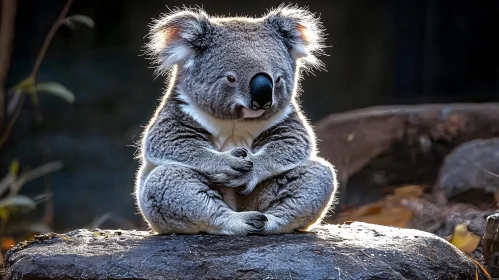 Peaceful Koala in Natural Habitat