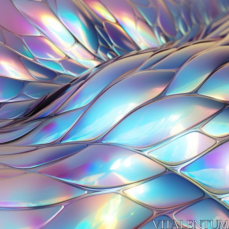 Abstract Nature Fantasy - A Fusion of Color, Light, and Texture AI Image