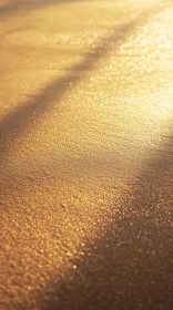 Radiant Sunlit Sand Texture on Beach