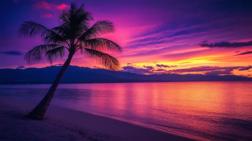 Colorful Sunset Over Serene Ocean