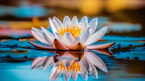 Tranquil Bloom of a Water Lily