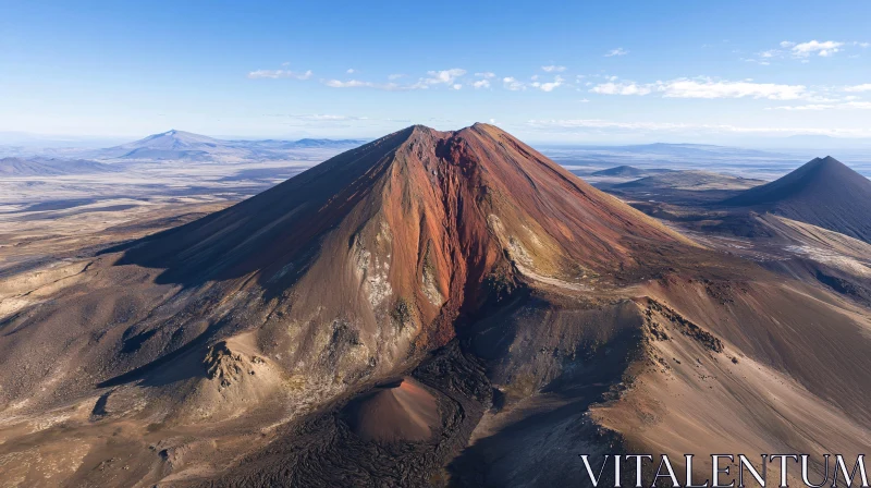 Majestic Volcanic Terrain AI Image