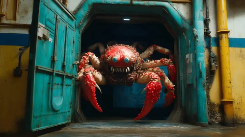 Industrial Horror: Giant Crustacean Monster