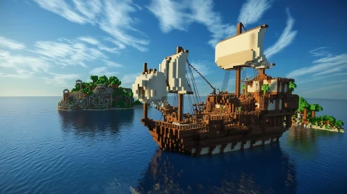 Minecraft Adventure: Ship and Island