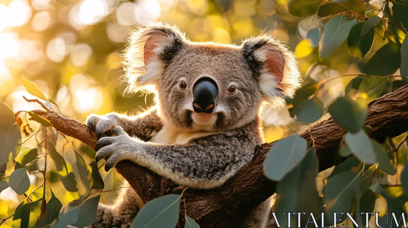 Koala in Tree AI Image