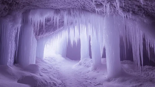 Frozen Winter Cavern