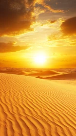 Serene Desert Landscape at Dawn