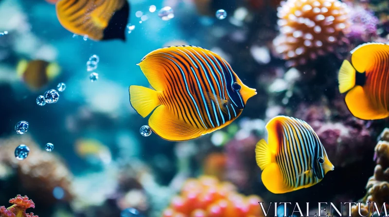 AI ART Colorful Marine Life in a Coral Reef