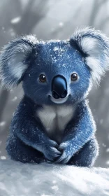 Snow-Covered Koala