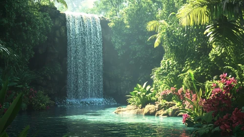 Tranquil Waterfall Paradise