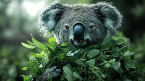 Koala and Eucalyptus