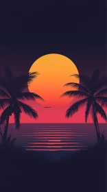 Golden Sunset Over Tranquil Waters