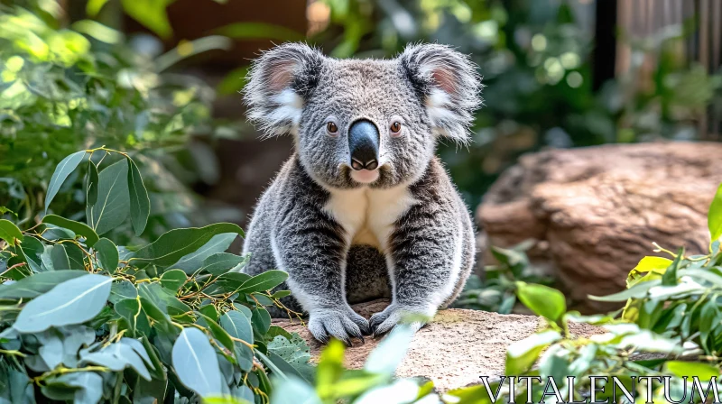 Adorable Koala in the Wild AI Image