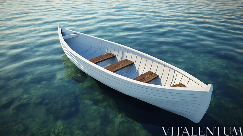 Tranquil Boat Scene AI Image