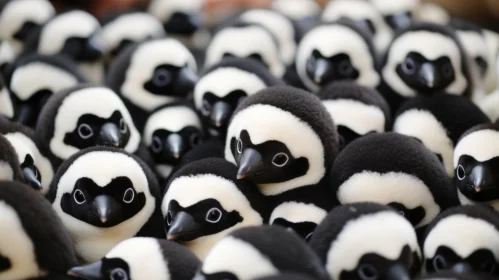 Engaging Display of Stuffed Penguins in Environmental Activism