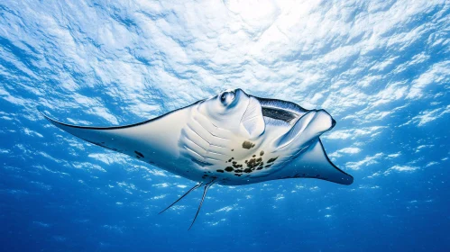 Manta Ray Underwater