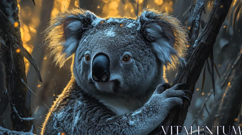 AI ART Koala Hugging Tree