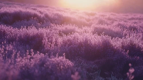 Lavender Field at Dawn