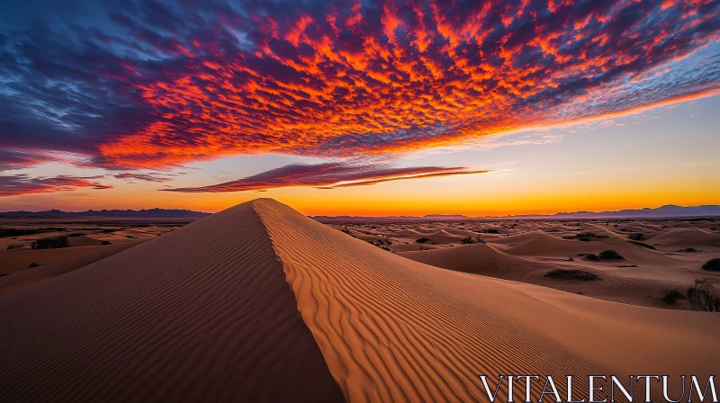 AI ART Sand Dunes at Sunset