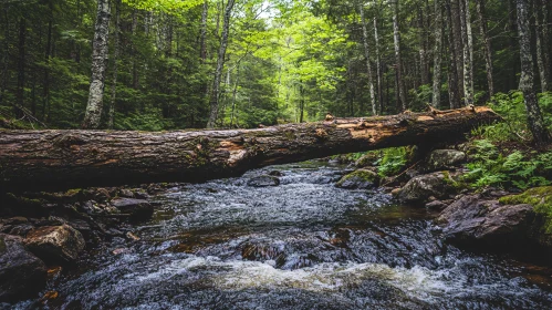 Serene Woodland Stream