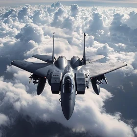 Sleek Aircraft in the Sky