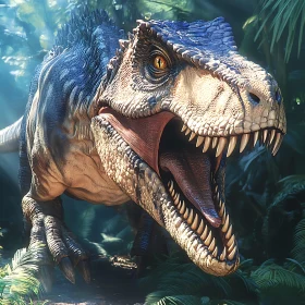 Prehistoric Predator Amidst Jungle