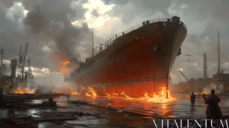 Inferno at the Industrial Dock
