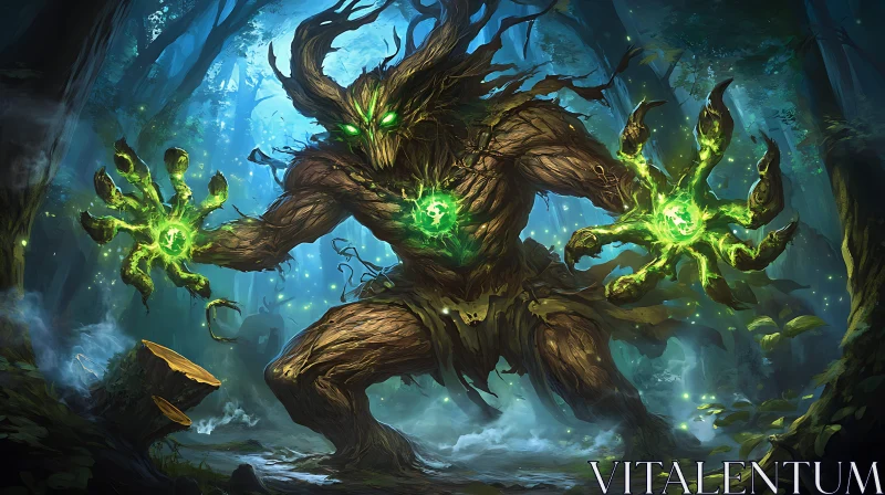 AI ART Enchanted Forest Guardian