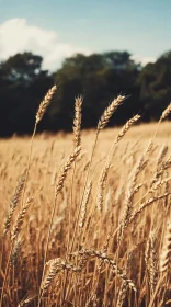 Golden Wheat Field Panorama