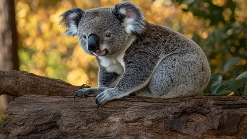 Tranquil Koala in Natural Habitat