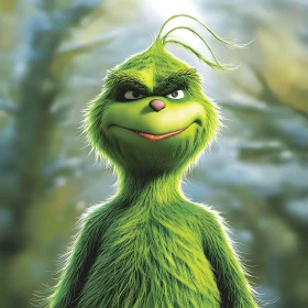 The Grinch's Confident Pose in the Wilderness