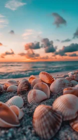 Relaxing Beach Scene at Sunset