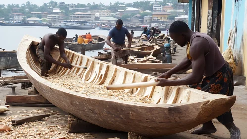 Art of Boat Crafting by Skilled Craftspersons