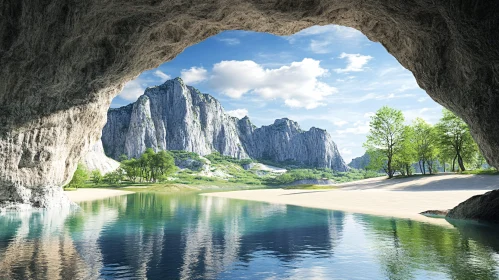 Breathtaking Landscape from Cave Entrance