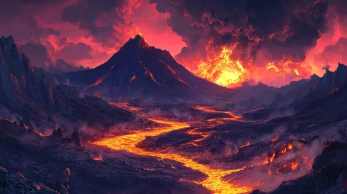 Molten Lava Landscape