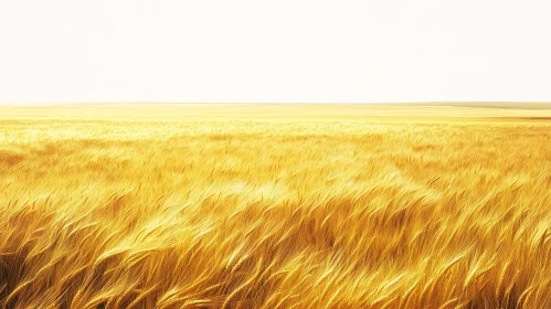 Golden Wheat Field Horizon