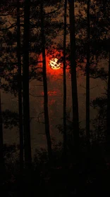 Forest Silhouette at Dusk