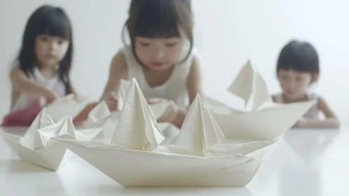 Crafting Moments: Kids and Origami Boats