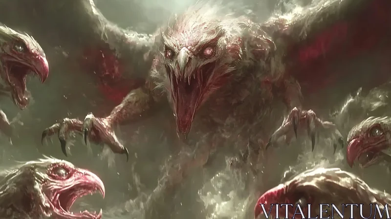 AI ART Aggressive Mythical Creatures