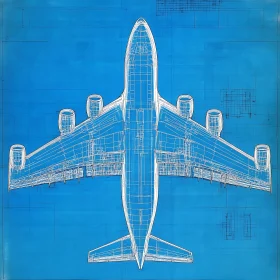 Detailed Aircraft Technical Drawing