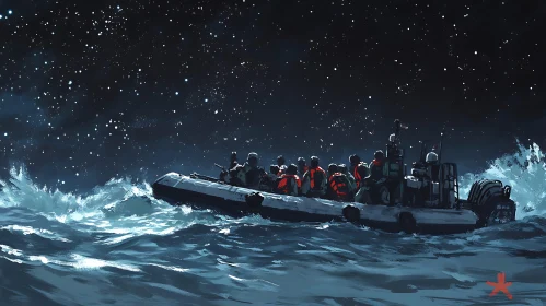 Boat Journey under the Stars