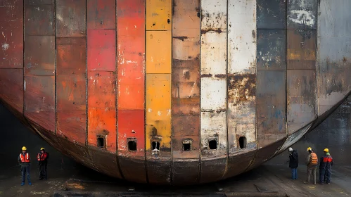 Massive Ship Hull and Maintenance Team