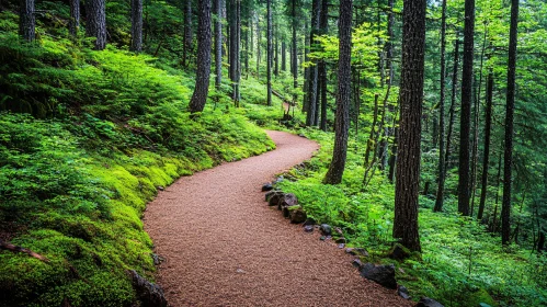 Serene Woodland Path