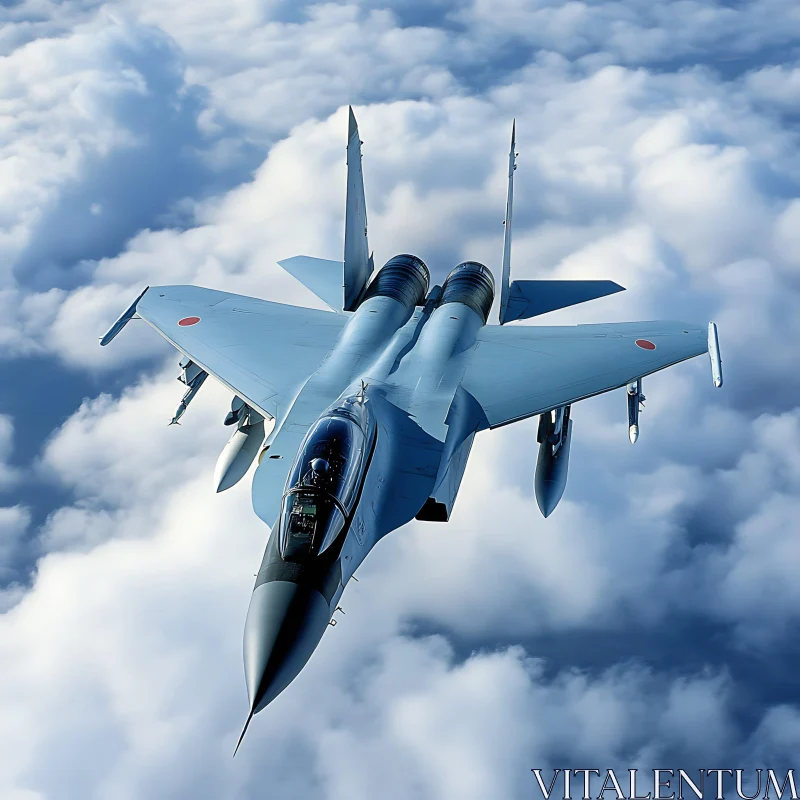 A Fighter Jet in the Sky AI Image