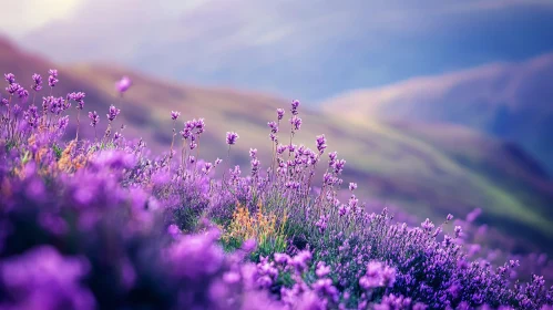 Scenic Lavender Landscape