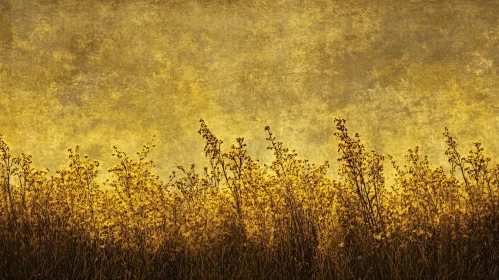 Wildflower Field with Yellow Hues