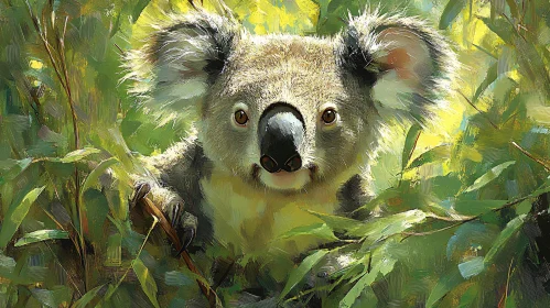 Koala Painting in Nature